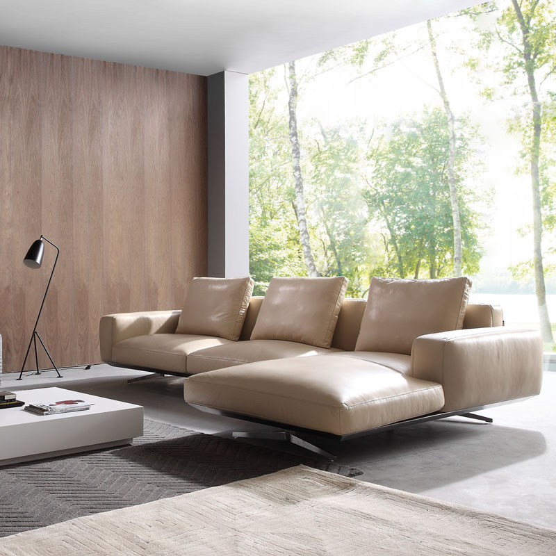 Трехместный дизайнерский кожаный диван Verano BREEZE DECORATION
